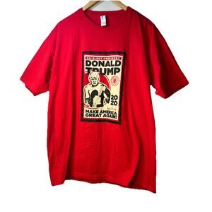Donald Trump T Shirt Large Red President NYC 2016 2020 Elect Make America Great